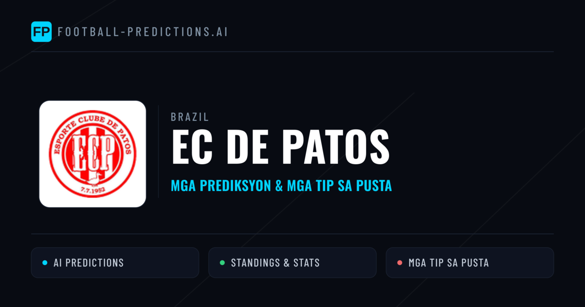 EC de Patos Predictions & Stats