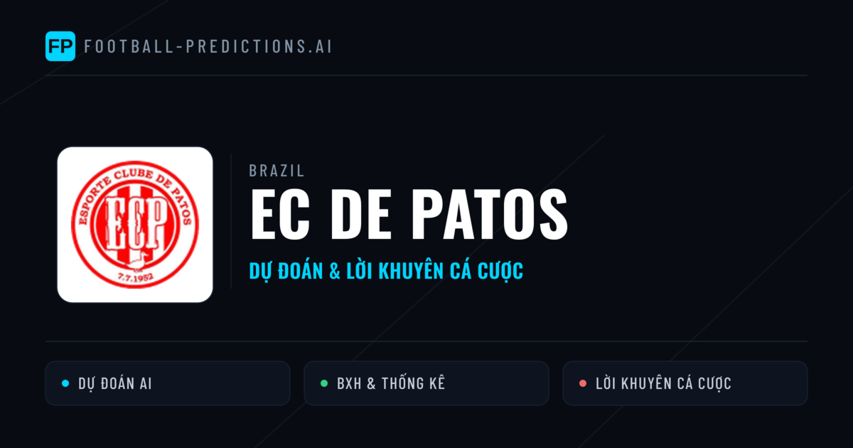 EC de Patos Dự đoán & Thống kê