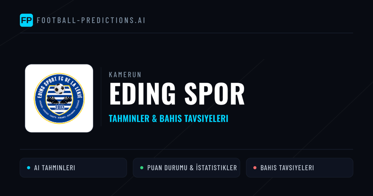 Eding Spor Tahminleri & İstatistikler