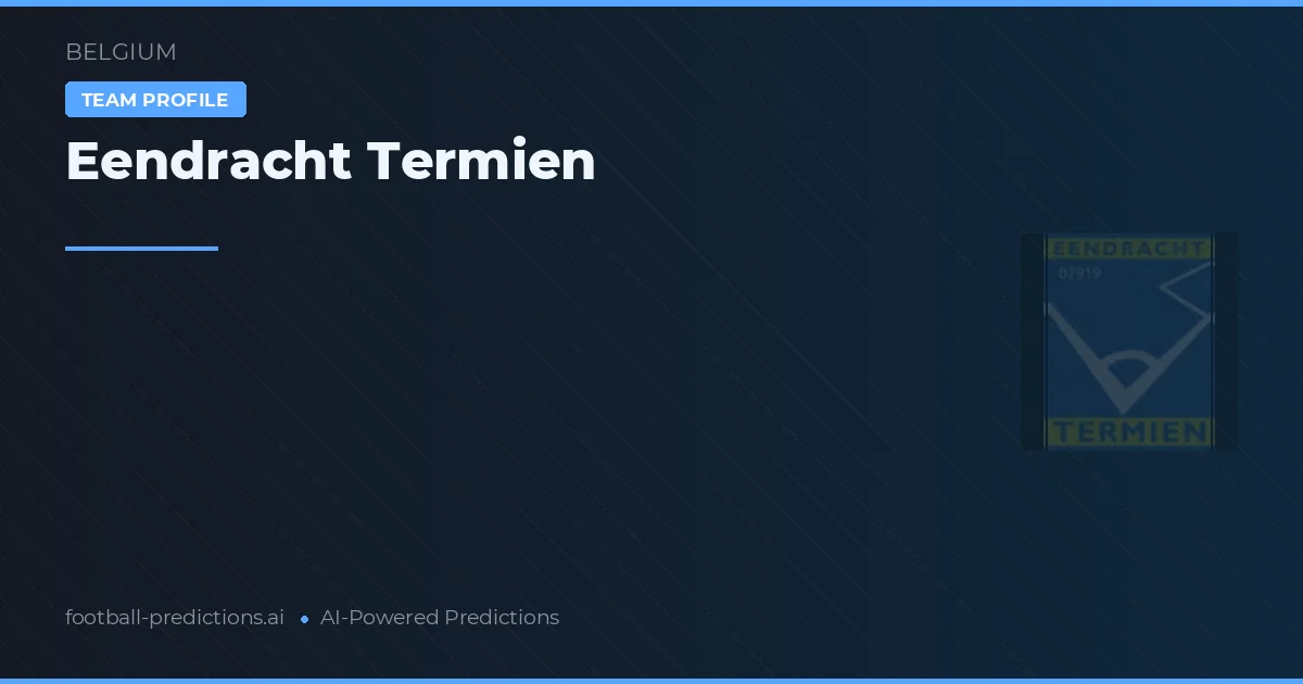 Eendracht Termien Predictions & Stats