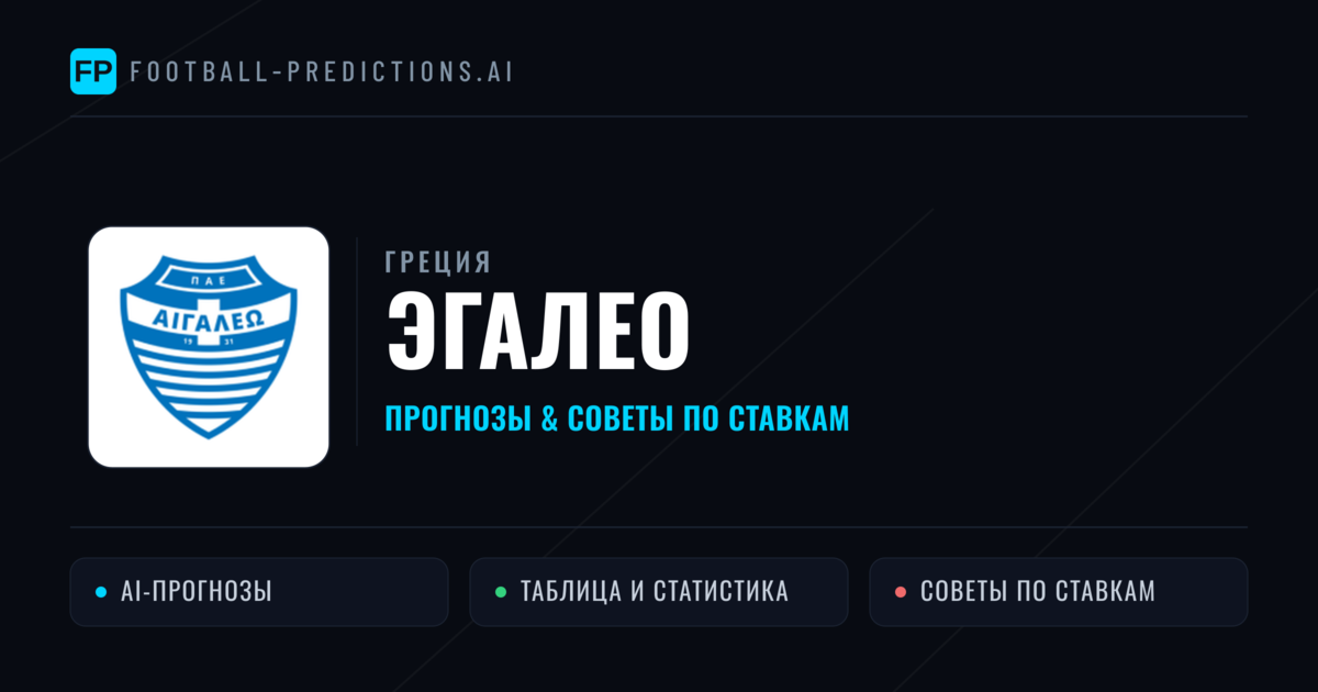Эгалео прогнозы и статистика