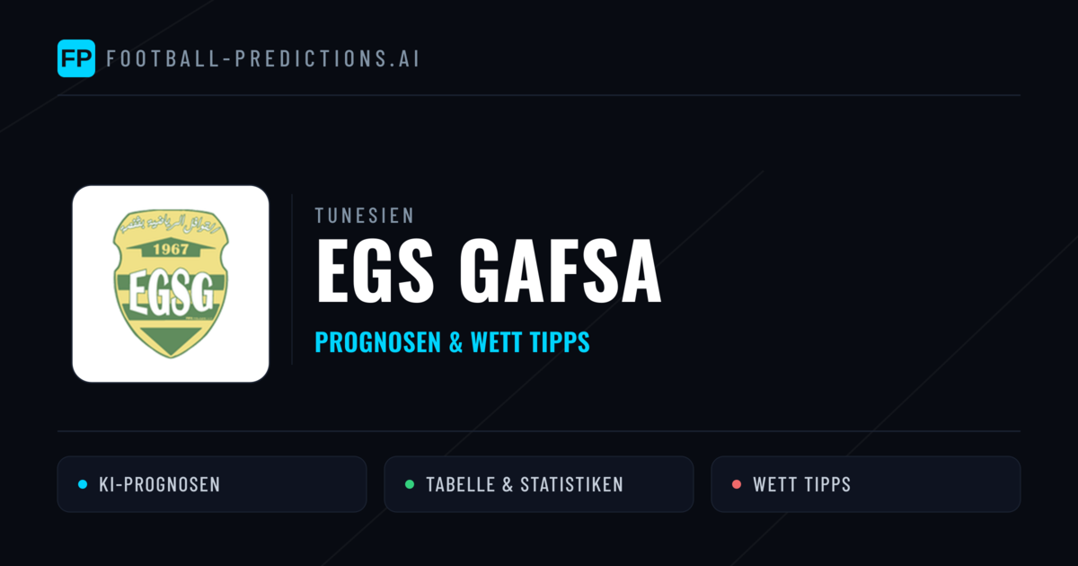 EGS Gafsa Prognosen & Statistiken