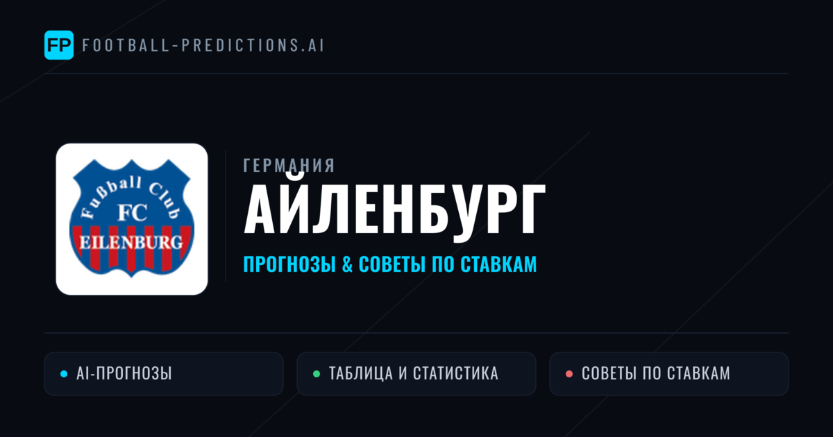 Айленбург прогнозы и статистика