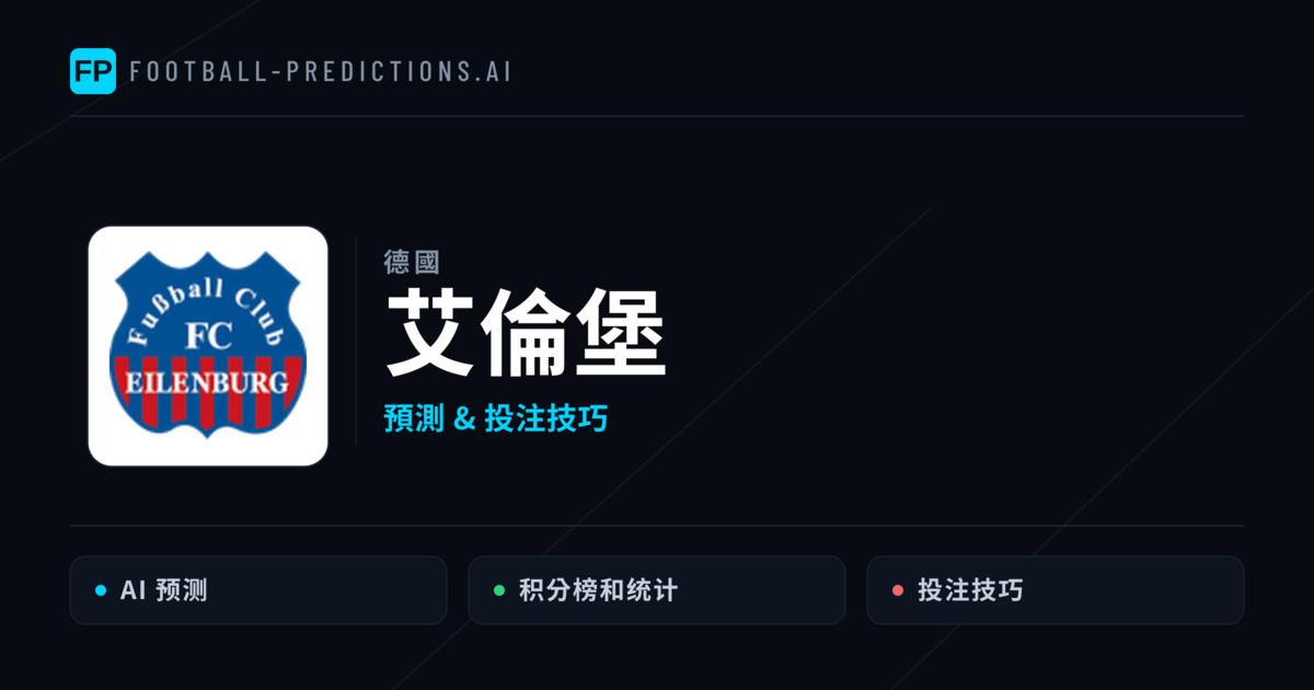 艾倫堡 運彩分析|足球預測與數據