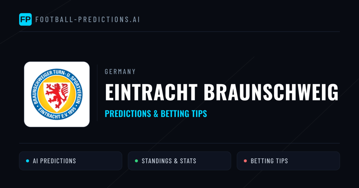 Eintracht Braunschweig Predictions & Stats