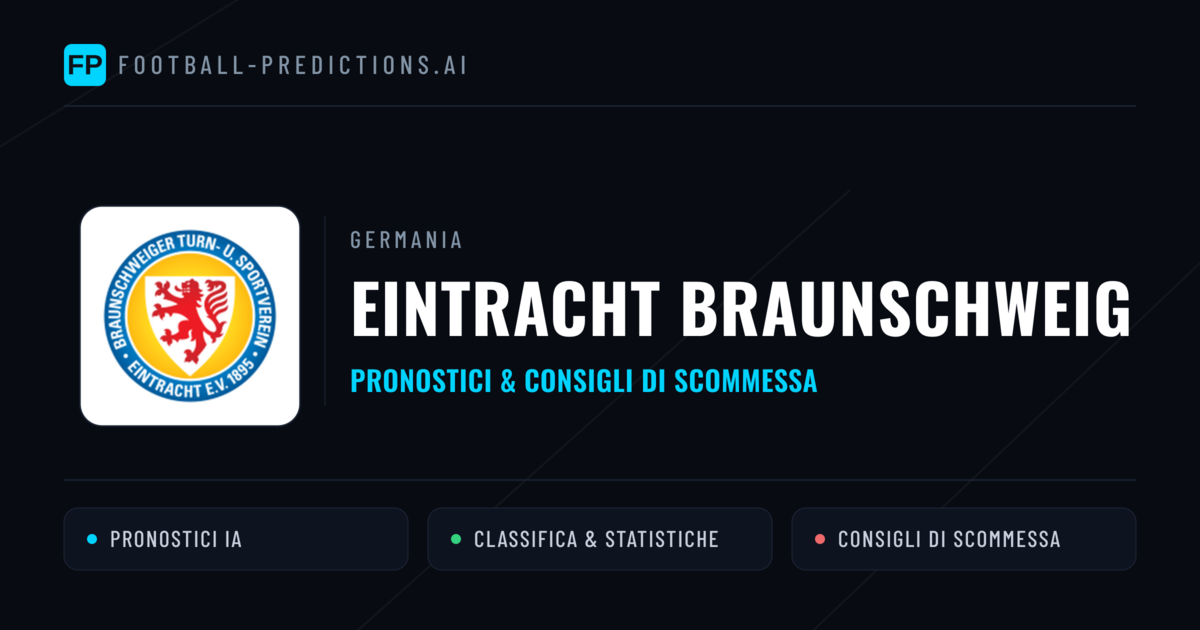 Pronostici e Statistiche Eintracht Braunschweig