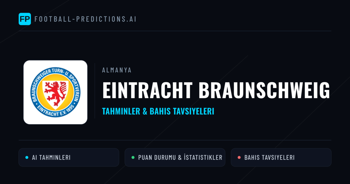 Eintracht Braunschweig Tahminleri & İstatistikler