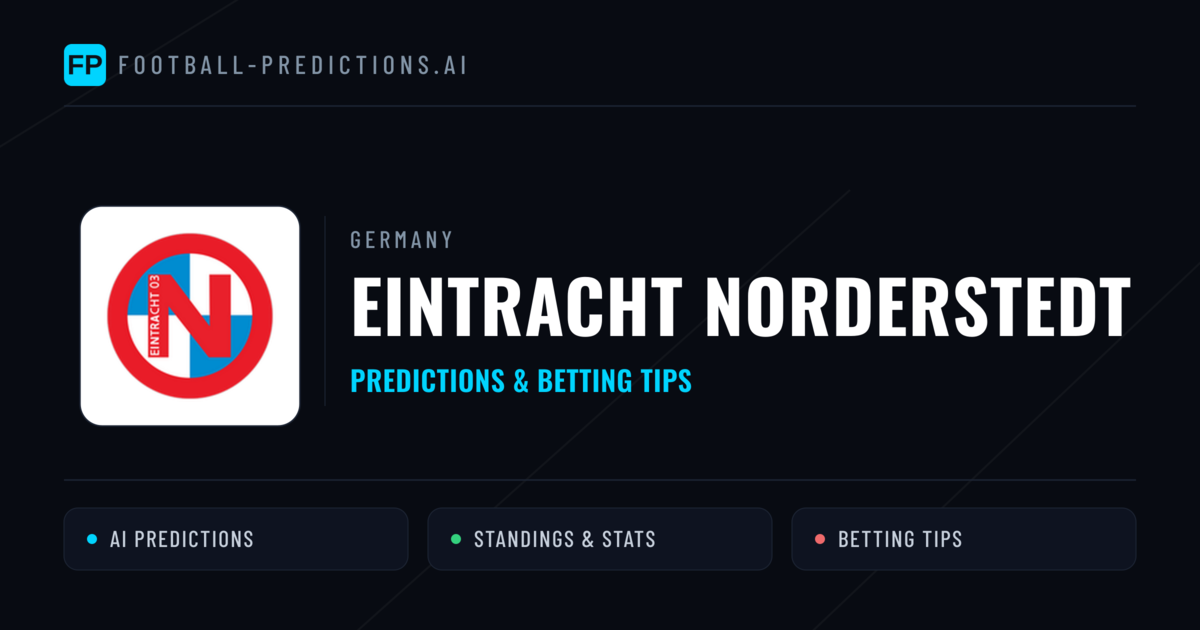 Eintracht Norderstedt Predictions & Stats