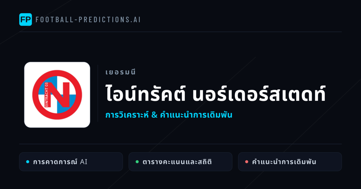 ไอน์ทรัคต์ นอร์เดอร์สเตดท์ การวิเคราะห์และสถิติ