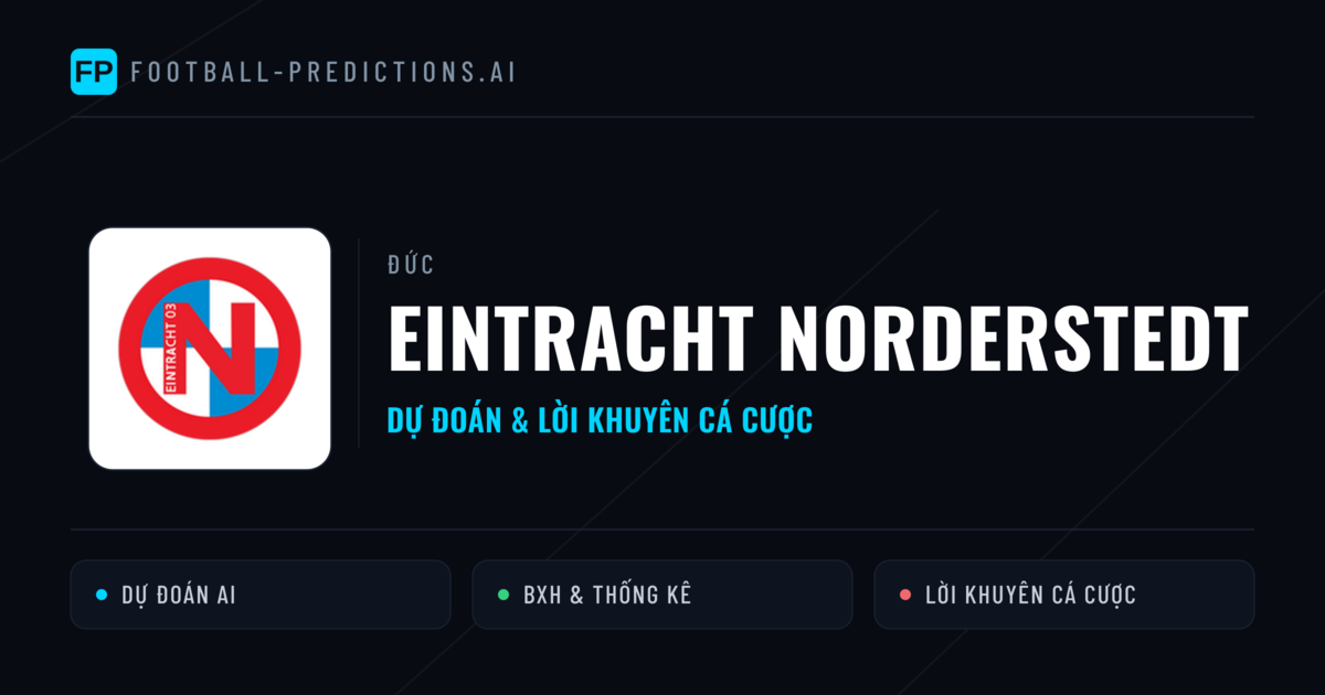Eintracht Norderstedt Dự đoán & Thống kê
