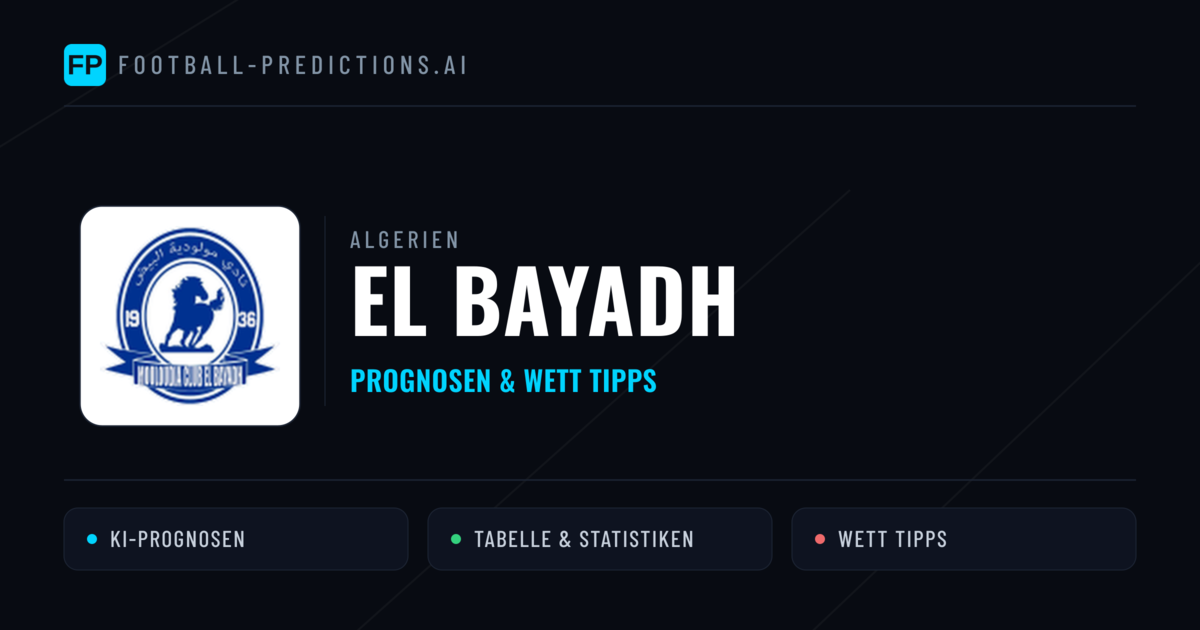 El Bayadh Prognosen & Statistiken