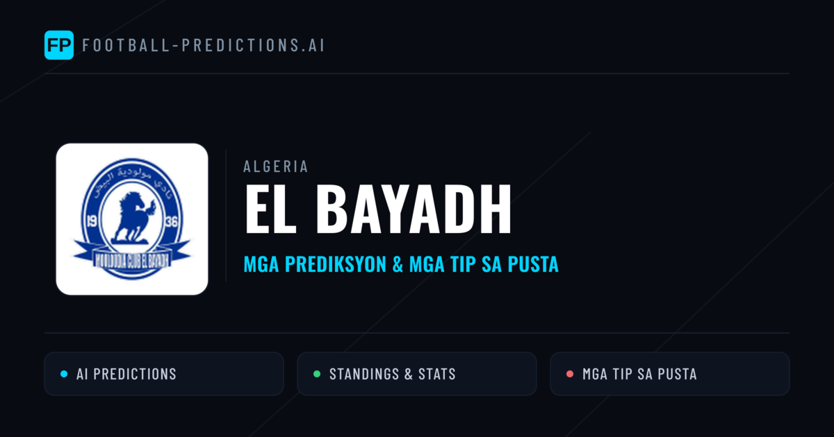 El Bayadh Predictions & Stats