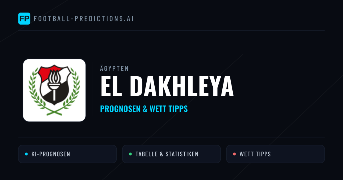 El Dakhleya Prognosen & Statistiken