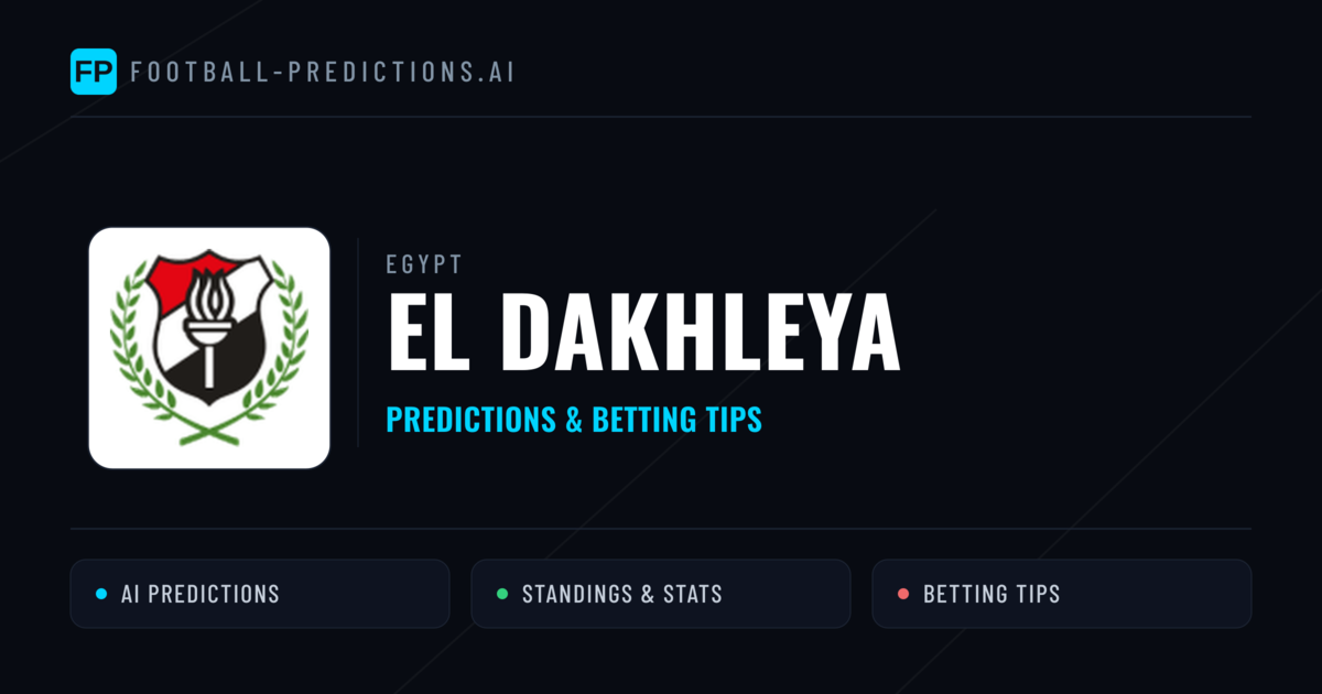 El Dakhleya Predictions & Stats