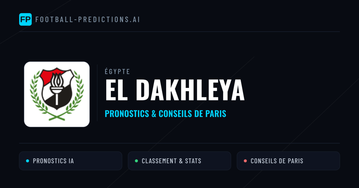 El Dakhleya Pronostics & Statistiques