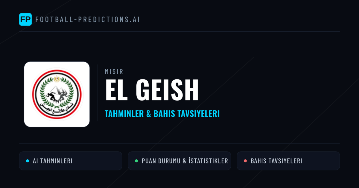 El Geish Tahminleri & İstatistikler