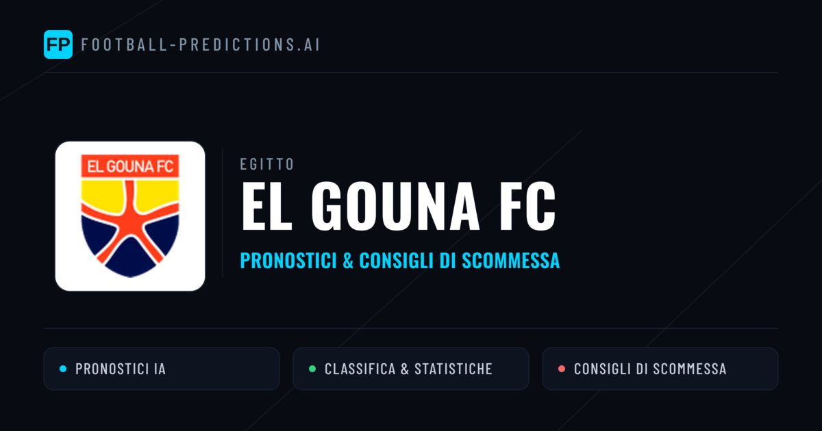 Pronostici e Statistiche El Gouna FC