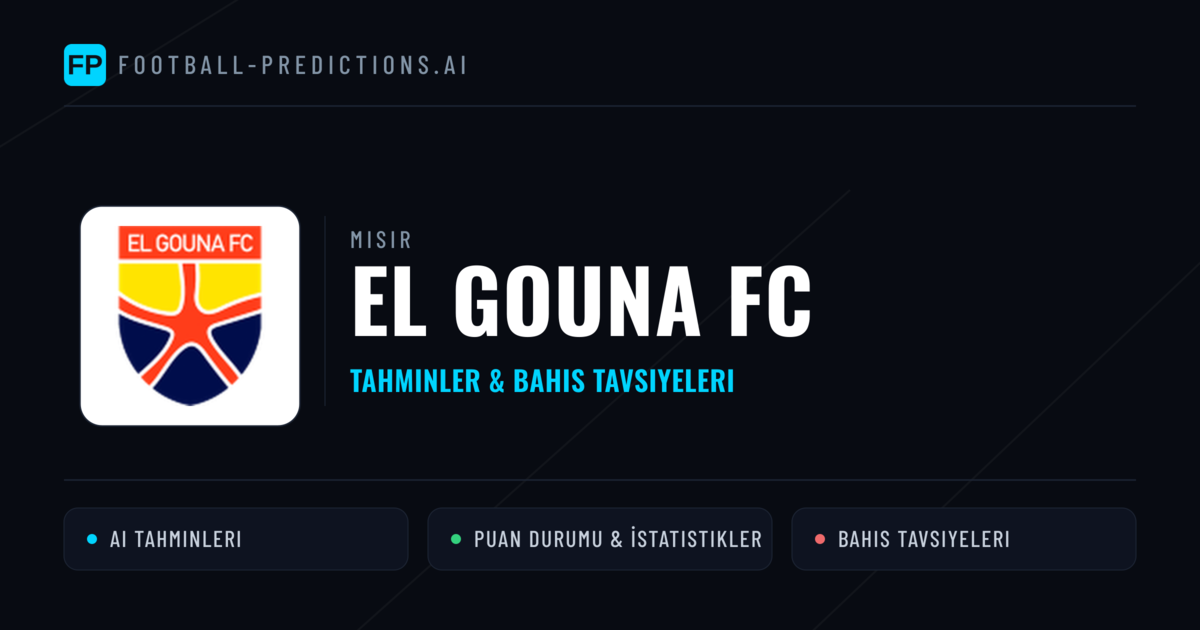 El Gouna FC Tahminleri & İstatistikler