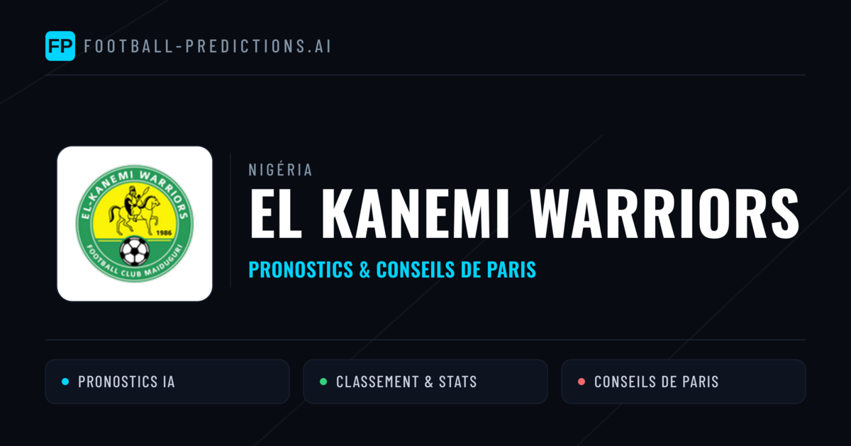 El Kanemi Warriors Pronostics & Statistiques