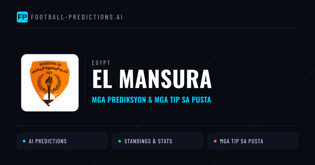 El Mansura Predictions & Stats