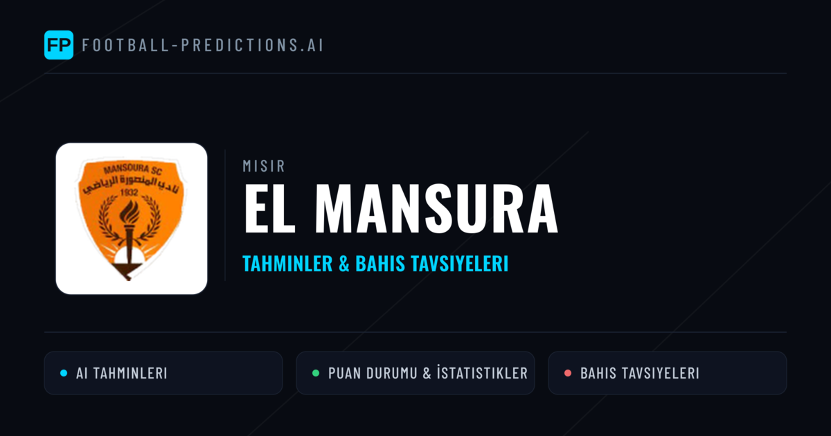 El Mansura Tahminleri & İstatistikler