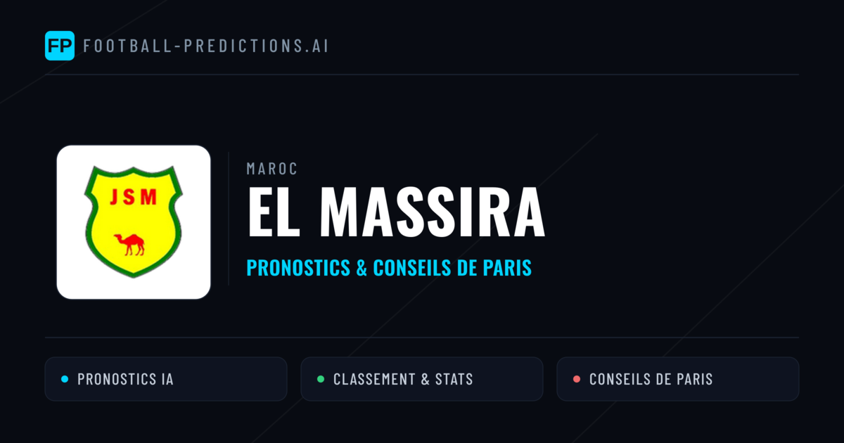 El Massira Pronostics & Statistiques