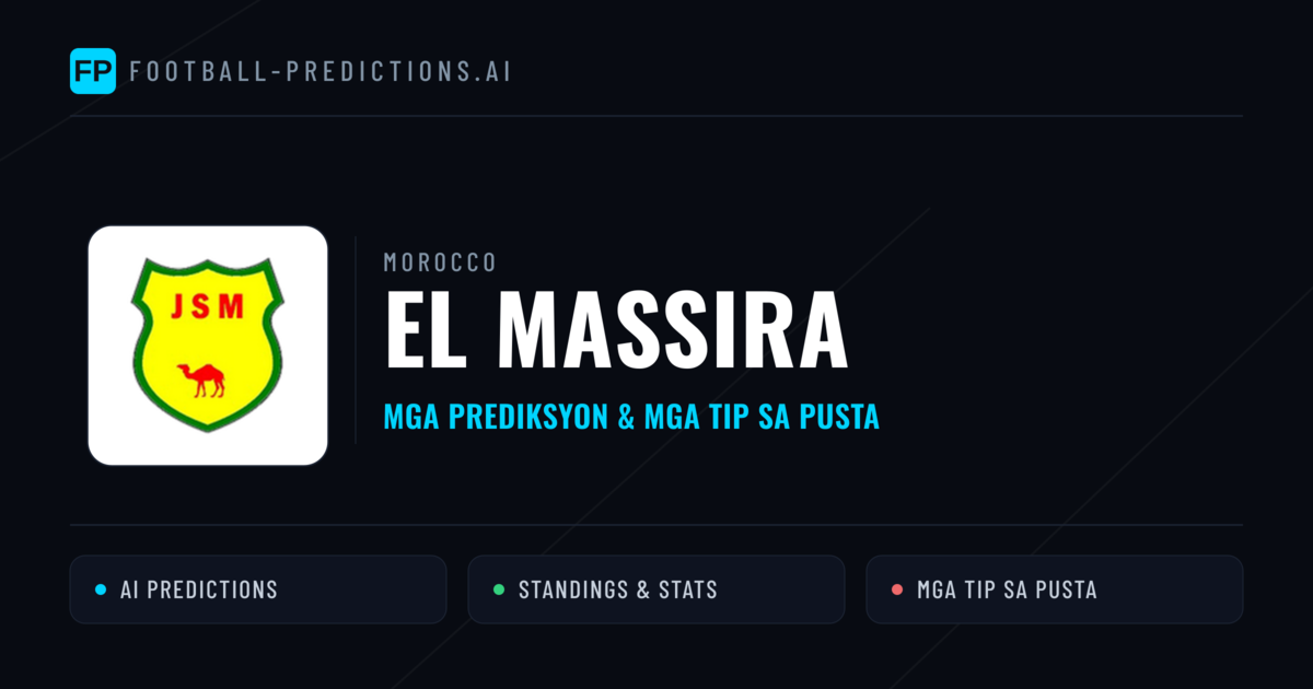 El Massira Predictions & Stats