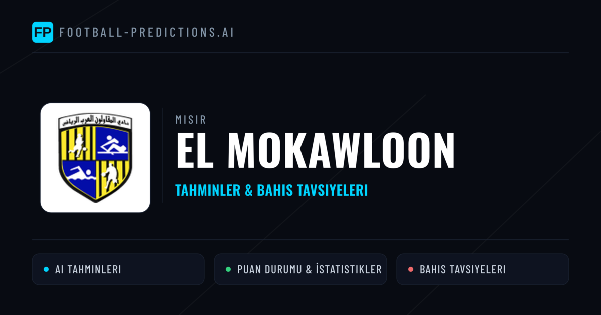 El Mokawloon Tahminleri & İstatistikler