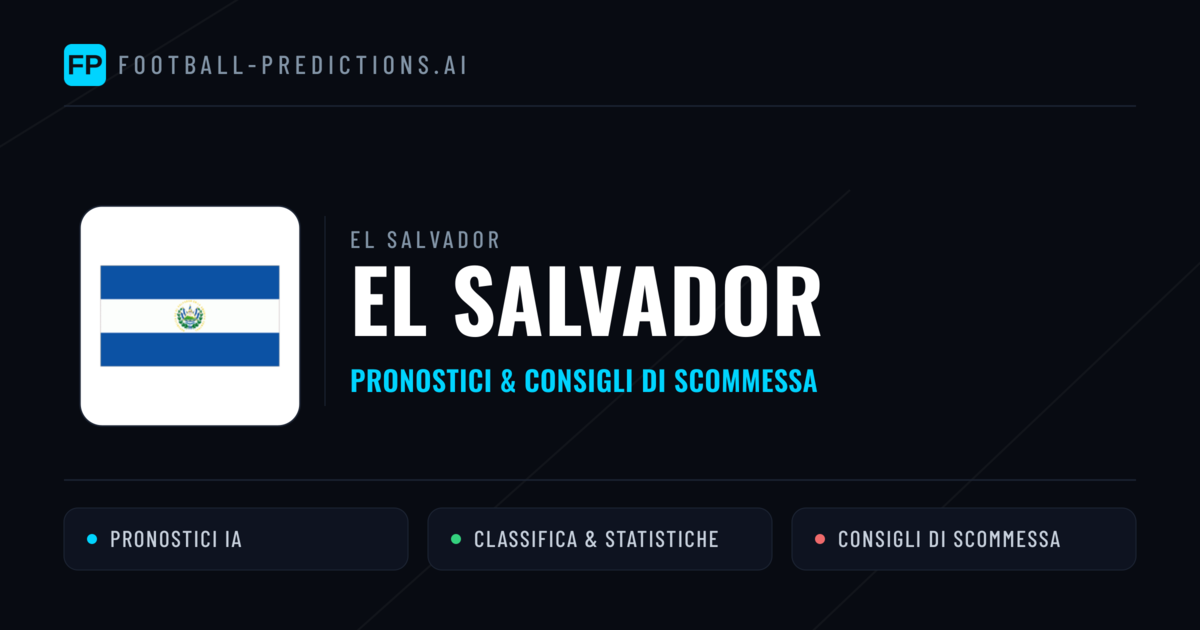 Pronostici e Statistiche El Salvador