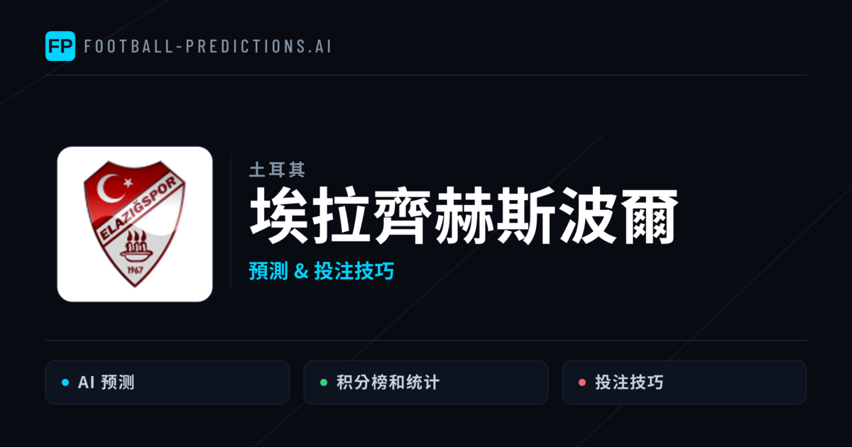 埃拉齊赫斯波爾 運彩分析｜足球預測與數據