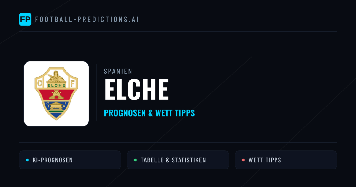 Elche Prognosen & Statistiken