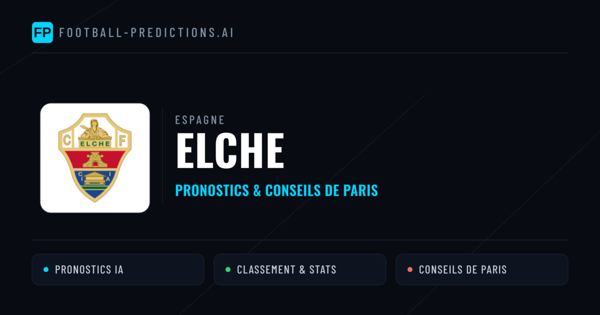 Elche Pronostics & Statistiques