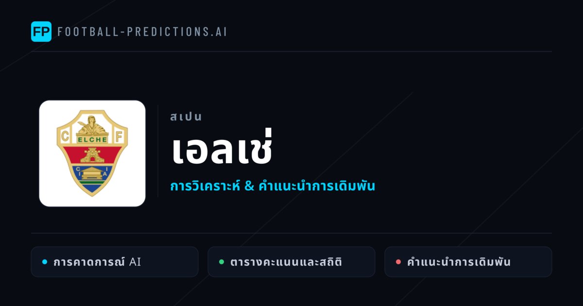 เอลเช่ การวิเคราะห์และสถิติ
