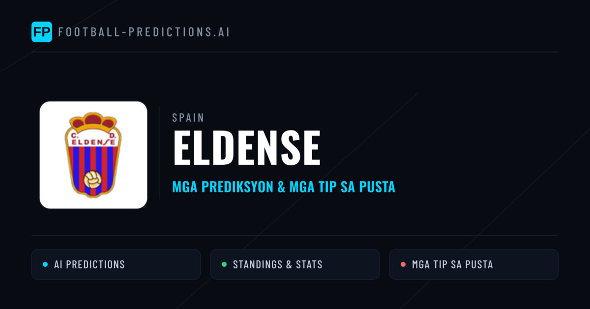 Eldense Predictions & Stats