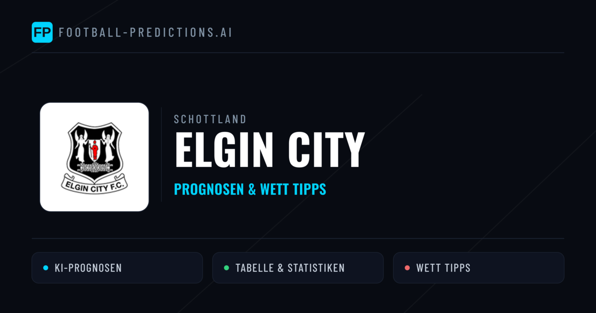 Elgin City Prognosen & Statistiken