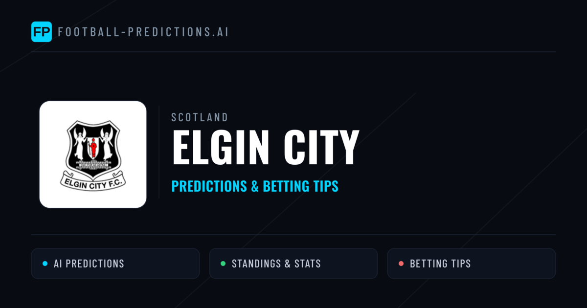 Elgin City Predictions & Stats