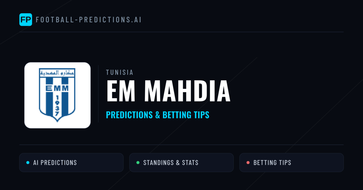 EM Mahdia Predictions & Stats