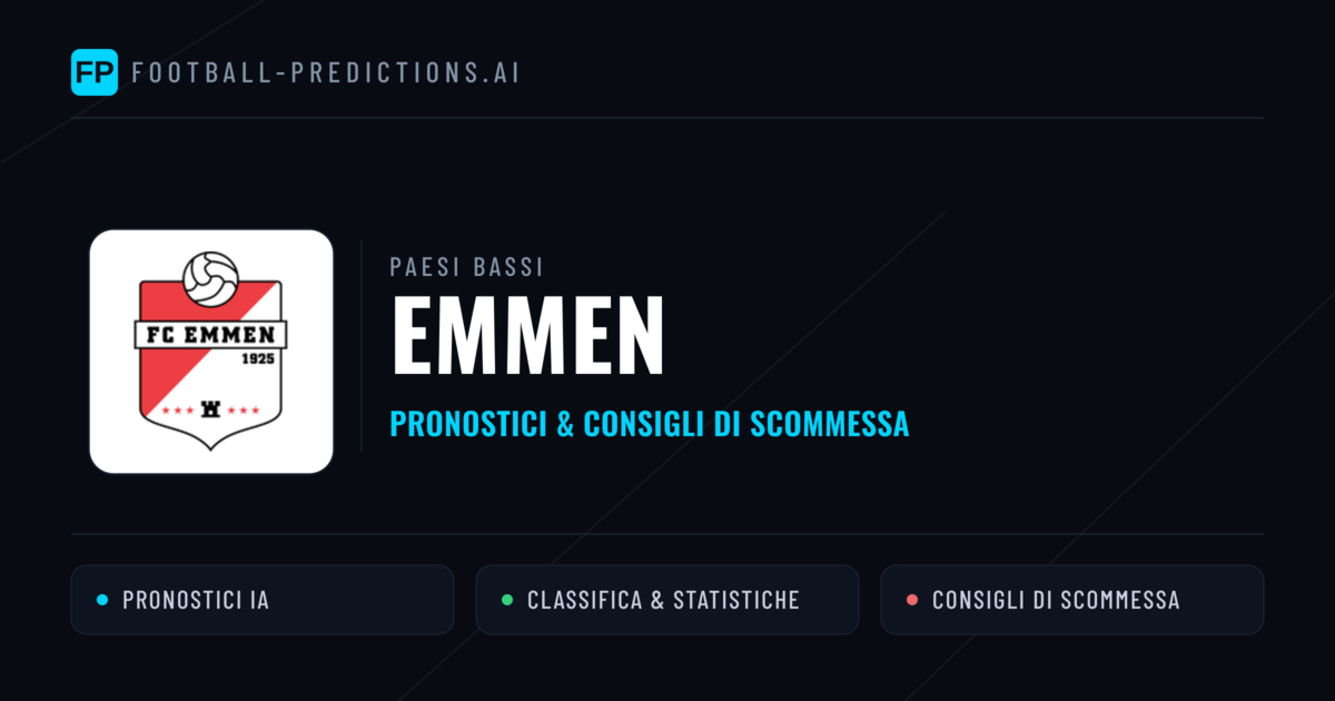 Pronostici e Statistiche Emmen