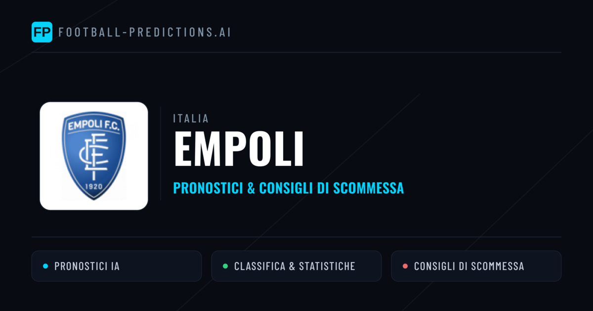 Pronostici e Statistiche Empoli
