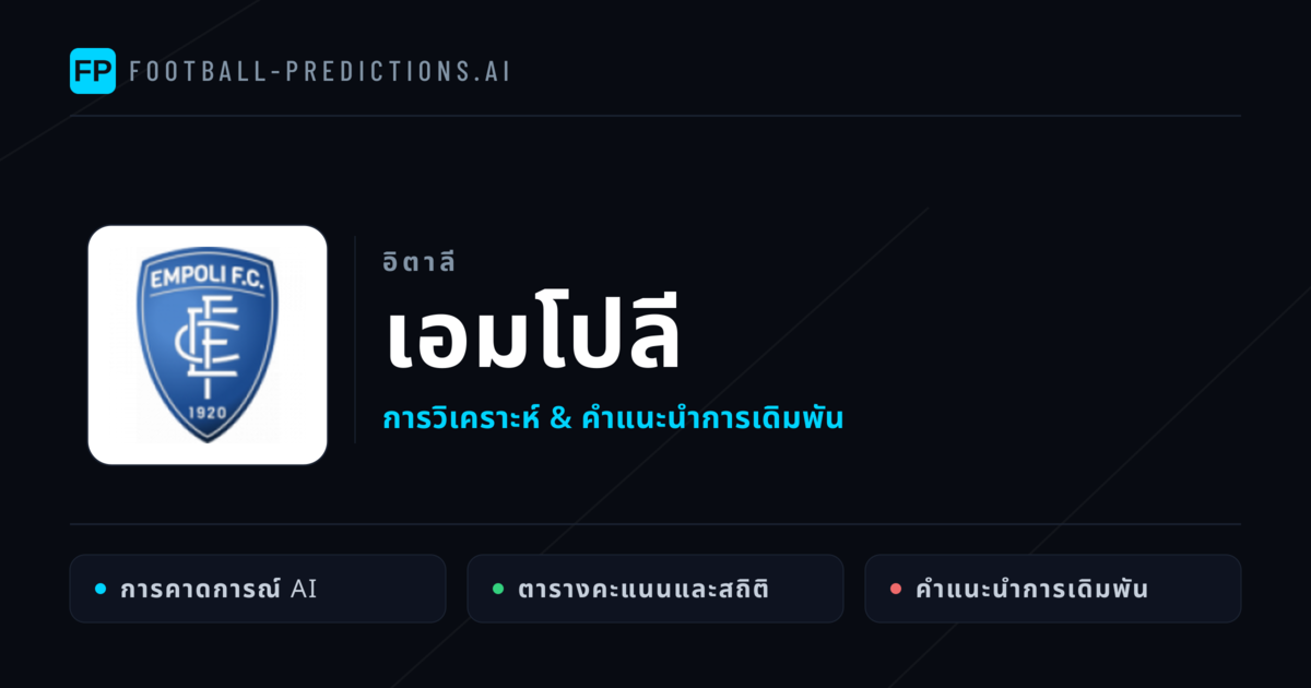 เอมโปลี การวิเคราะห์และสถิติ