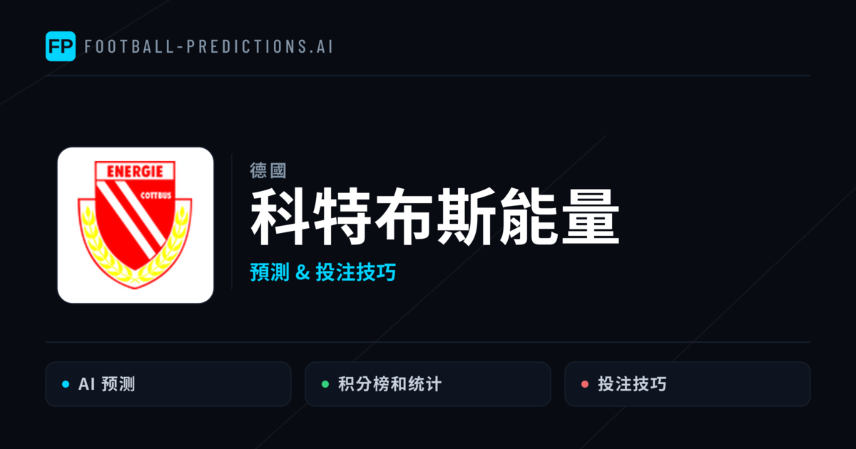 科特布斯能量 運彩分析｜足球預測與數據