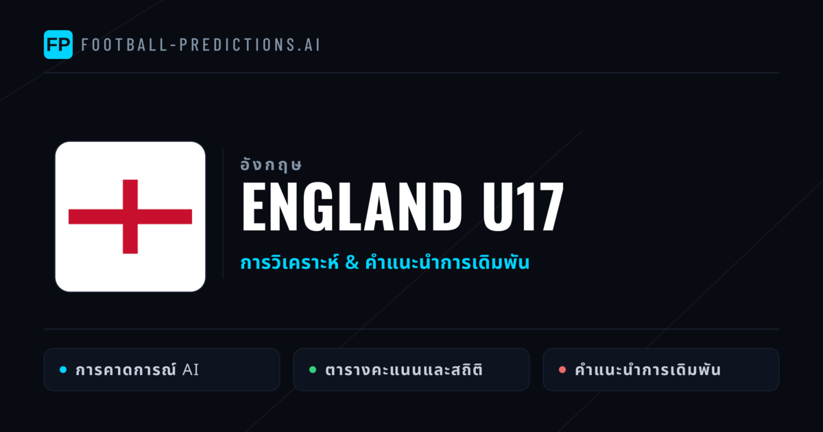 England U17 การวิเคราะห์และสถิติ