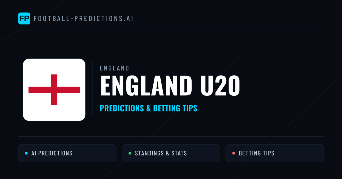 England U20 Predictions & Stats