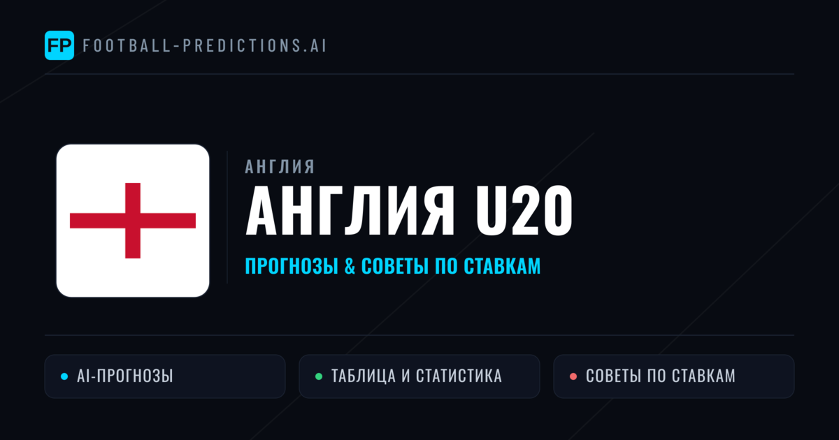 Англия U20 прогнозы и статистика