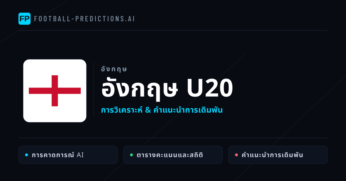 อังกฤษ U20 การวิเคราะห์และสถิติ