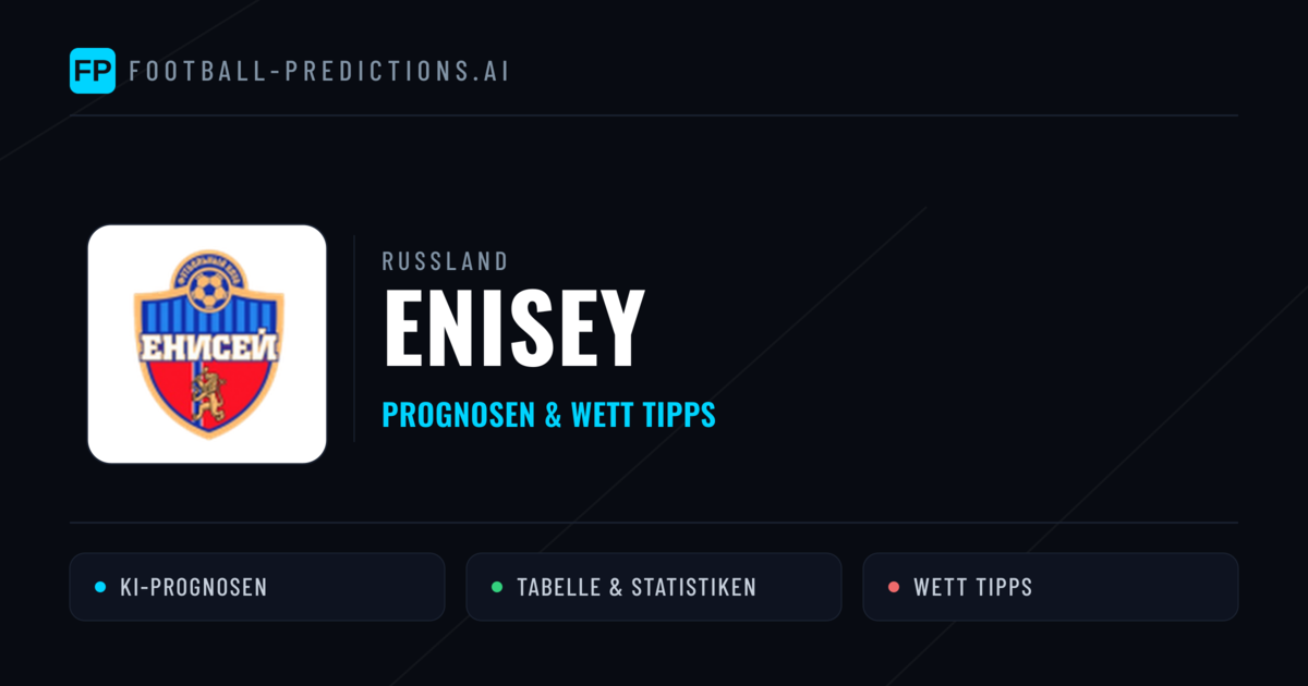 Enisey Prognosen & Statistiken
