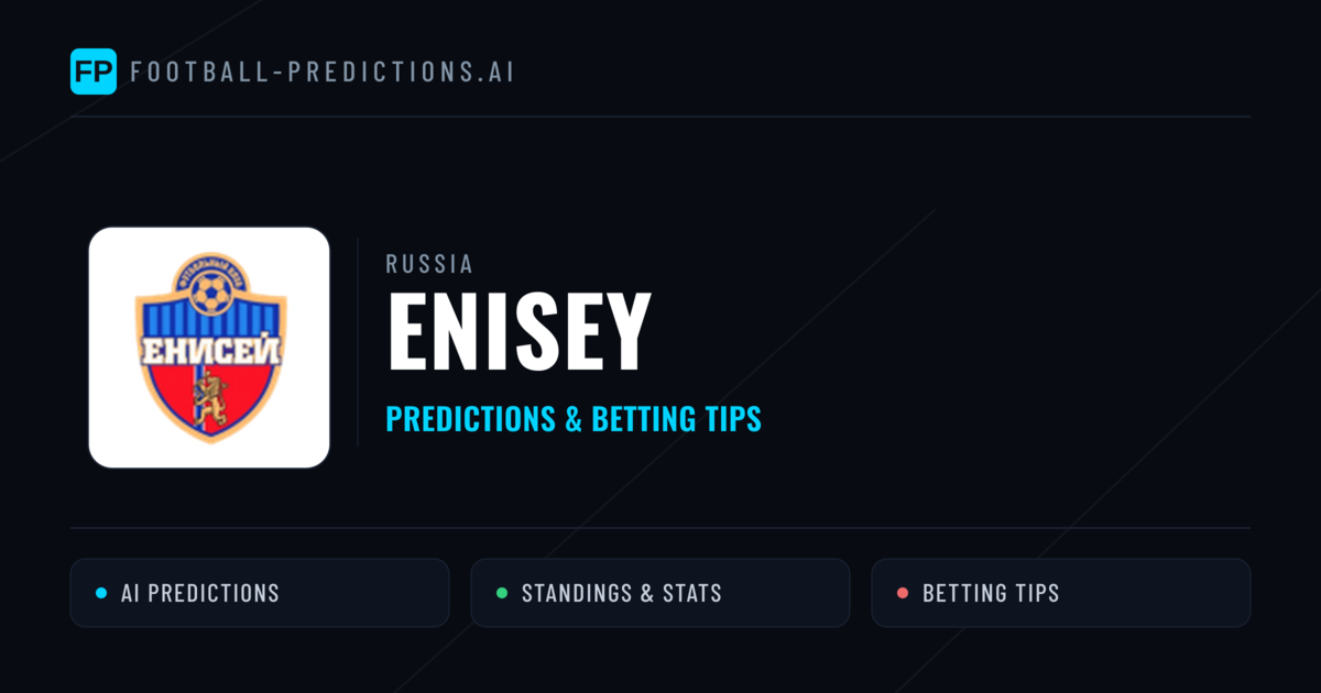 Enisey Predictions & Stats