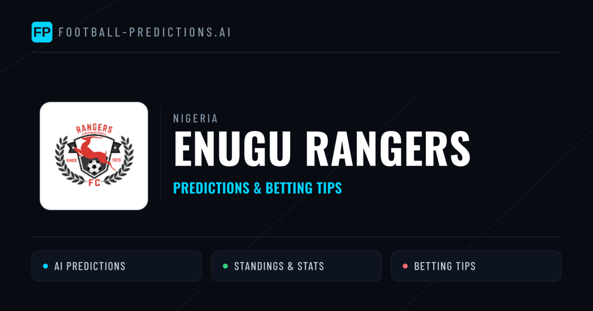 Enugu Rangers Predictions & Stats