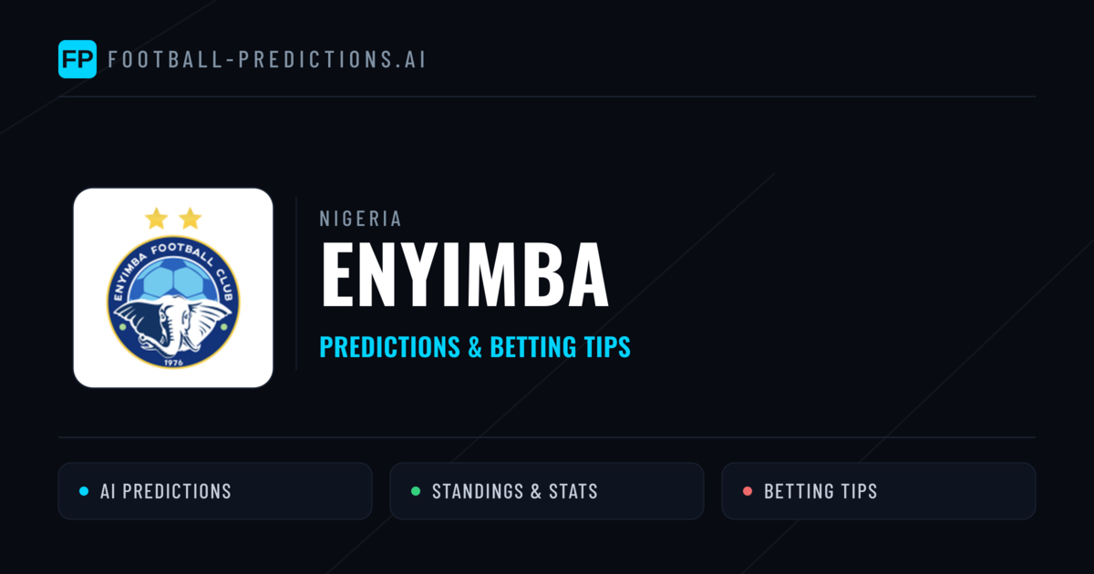 Enyimba Predictions & Stats