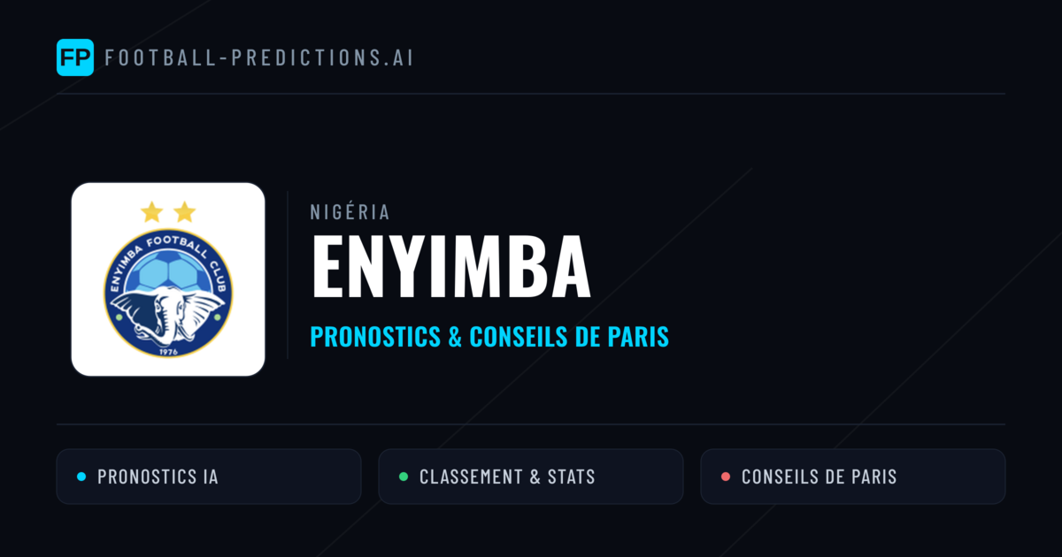Enyimba Pronostics & Statistiques
